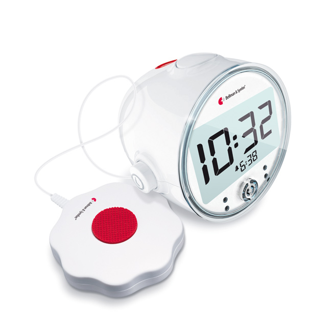 No aplica descuento. El Reloj Despertador Bellman Pro lo despertará con una alarma de sonido extra fuerte, destellos brillantes y vibraciones                                                                                                             